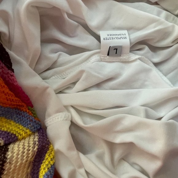 Cloud Nine Niah Halter top and Maxi skirt, Crochet Knit, multi color Large, NWOT - Picture 7 of 8